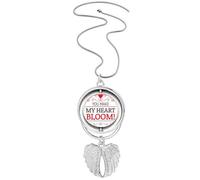 You Make My Heart Bloom - Collana con ciondolo a forma di ali d'angelo, per San Valentino