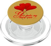 You Make My Heart Soar Testo Rosso E Motivi PopSockets PopGrip per MagSafe