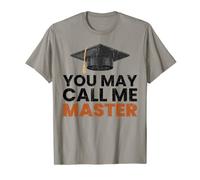 You may call me master divertente laurea studente grafica Maglietta