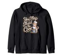 You May Thank The Cook Lo Chef di Cucina apprezza |- Felpa con Cappuccio