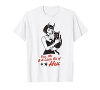 You Me And A Little Bit of Hex, Una Strega retrò per Halloween Maglietta