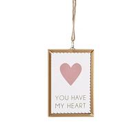 'You & Me in vetro, con scritta "Sentiment Heart Plaque Sign Decoration - matrimonio, San Valentino, amore