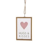 'You & Me in vetro, con scritta"Sentiment Heart Plaque Sign Decoration - matrimonio, San Valentino, amore