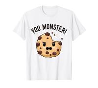 You Monster! Cookie Eater Carino Kawaii Biscotti Love Dolci Maglietta