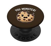 You Monster! Cookie Eater Carino Kawaii Biscotti Love Dolci PopSockets PopGrip Adesivo