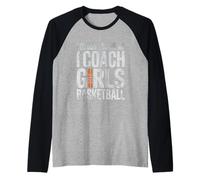 You Not Scare Me I Coach Ragazze Basket Sport Atleta Maglia con Maniche Raglan