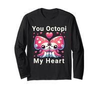 You Octopi My Heart Kawai Octopus Hug Valentines Day Octopus Maglia a Manica