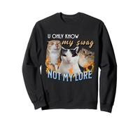 You Only Know My Swag Lore Divertente Stupido Meme Cat Felpa