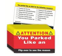 You Park Like an Parking Card, 100 biglietti di parcheggio cattivi, divertenti e umoristici per adulti regalo di Natale adesivi di carta, etichetta per il parcheggio, adatto per amici e