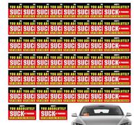 You Parked Like An Idiot Cards 50 Pezzi - Cartoncini Scherzo 5X9 Cm Etichette Parcheggio | Cartelli Scherzosi per Violazioni Regalo Adulti Uomini Donne Outdoor