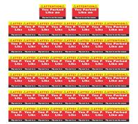 You Parked Like an Idiot Cards - Segnale di avvertimento Parking Cards - 50X Business Parking Tickets, Bad Notes Prank Stuff, Funny Stocking Stuffers