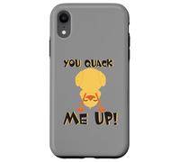 You Quack Me Up Funny Duck Dichiarazione umoristica Divertente Custodia per iPhone XR