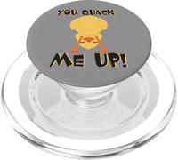 You Quack Me Up Funny Duck Dichiarazione umoristica Divertente PopSockets PopGrip per MagSafe