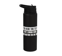 You Read This Text That's Enough Social Interaction Today Stainless Steel Insulated Water Bottle