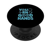 You RN Good Hands - Stetoscopio divertente per allattamento PopSockets PopGrip Adesivo