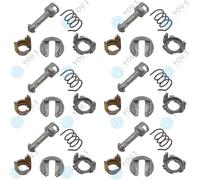 You.S 6 Pezzi Satz Originale Serratura Cilindro Porta Ant Sin per BMW X5 E53