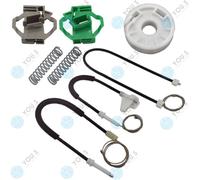 You.S Alzacristalli Riparazione Seilzug Set - Frontale SX per Skoda Octavia I 1U