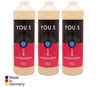 YOU.S Autoshampoo Schiuma Concentrato Biodegradabile 3 x 1 Liter