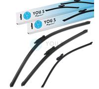 YOU.S Original WISCHERBLÄTTER SET ANTERIORE + POSTERIORE Per SKODA / VW - NUOVO