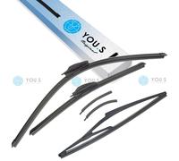 YOU.S Original WISCHERBLÄTTER SET FRONT + HECK Per RENAULT AVANTIME (DE0_)