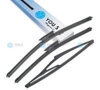 YOU.S Original WISCHERBLÄTTER SET FRONT HECK Per RENAULT CLIO II (BB_, CB_)