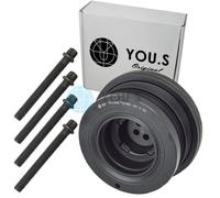 YOU.S Originale Puleggia + Viti Per Opel Omega B / B Caravan 2.5 DTi
