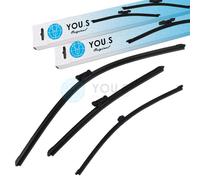 You.S Originale Tergicristalli Set Anteriore+Posteriore per Audi A1 (8X1, 8XK) -