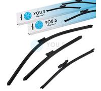 You.S Originale Tergicristalli Set Anteriore+Posteriore per VW Polo (6R1,6C1) -