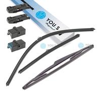 You.S Originale Tergicristalli Set Fronte + Coda per Citroën Berlingo (B9)