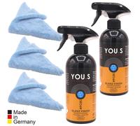 You.S PC senza Acqua Pulitore Detergente Proteggono 2x 500 ML + 3x