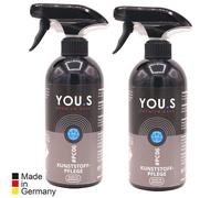 You.S Premium Cura Della Plastica Abitacolo Außenteile Vano Motore - 2x 500 ML