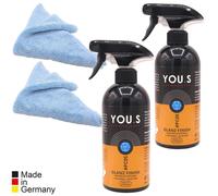 You.S Premium Cura Lucido Finisch senza Acqua Pulitore 2x 500 ML 2x