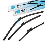 YOU.S Set Di Spazzole Tergicristallo Anteriori + Posteriori Per SKODA YETI (5L)