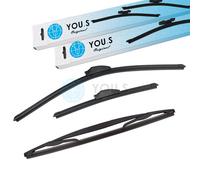 You.S Set Spazzole Tergicristallo Anteriore Posteriore per Mazda 2 - NEU