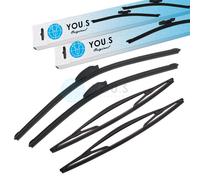 You.S Set Tergicristalli Anteriore+Posteriore per RENAULT TRAFIC II Bus