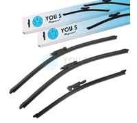 YOU.S Spazzole Tergicristallo Set Davanti + Dietro Per BMW 1 Serie (E81) (E87)