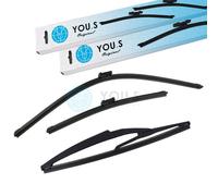 YOU.S Spazzole Tergicristallo Set Davanti + Dietro Per CITROËN / PEUGEOT