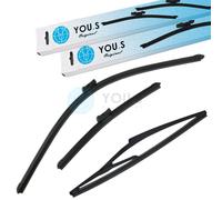 YOU.S Spazzole Tergicristallo Set Davanti + Dietro Per KIA VENGA (YN)
