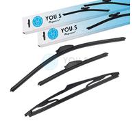 YOU.S Spazzole Tergicristallo Set Davanti + Dietro Per MITSUBISHI COLT VI (Z__A)