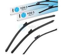 YOU.S Spazzole Tergicristallo Set Davanti + Dietro Per PORSCHE MACAN (95B)