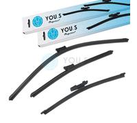 YOU.S Spazzole Tergicristallo Set Davanti + Dietro Per VW UP (12_, BL_)