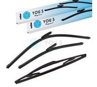 You.S Tergicristalli Set Anteriore+Posteriore per Citroën Nemo Scatola (Aa) /