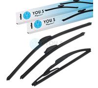 You.S Tergicristalli Set Anteriore+Posteriore per Renault Megane II Grand (KM0