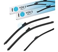 You.S Tergicristalli Set Anteriore+Posteriore per Skoda Fabia II/Roomster