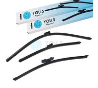 You.S Tergicristalli Set Anteriore+Posteriore per VW Golf VII (5G1, BQ1, BE1,
