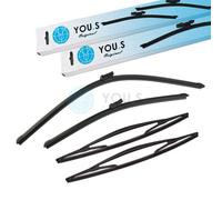 YOU.S Tergicristallo Set Davanti + 2X Dietro Per OPEL VIVARO B (X82)