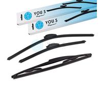 You.S Tergicristallo Spazzola Set Anteriore+Posteriore per Toyota Corolla E12