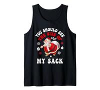You Should See The Size of My Sack Funny Santa Christmas Canotta