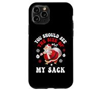 You Should See The Size Of My Sack Funny Santa Christmas Custodia per iPhone 11 Pro