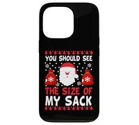 You Should See The Size Of My Sack Funny Santa Christmas Custodia per iPhone 13 Pro